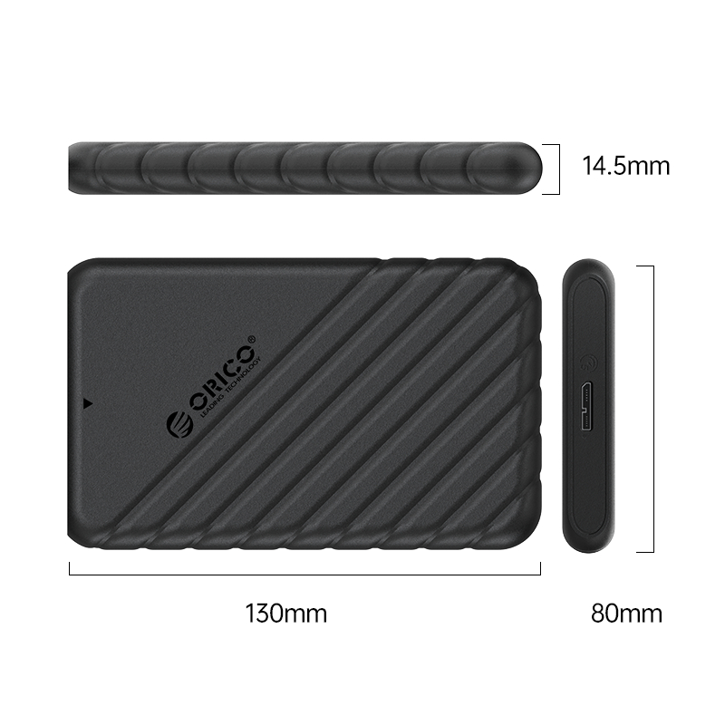 Hộp đựng ổ cứng 2.5 inch SSD/HDD Orico 25PW1-U3-BK