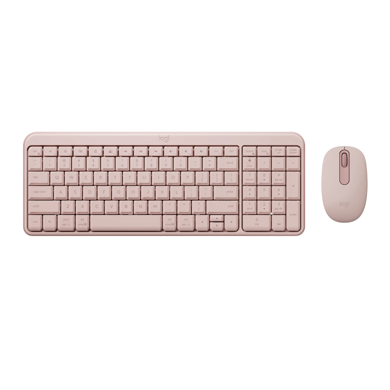 Combo bàn phím chuột bluetooth Logitech MK250, Hồng (920-013561)