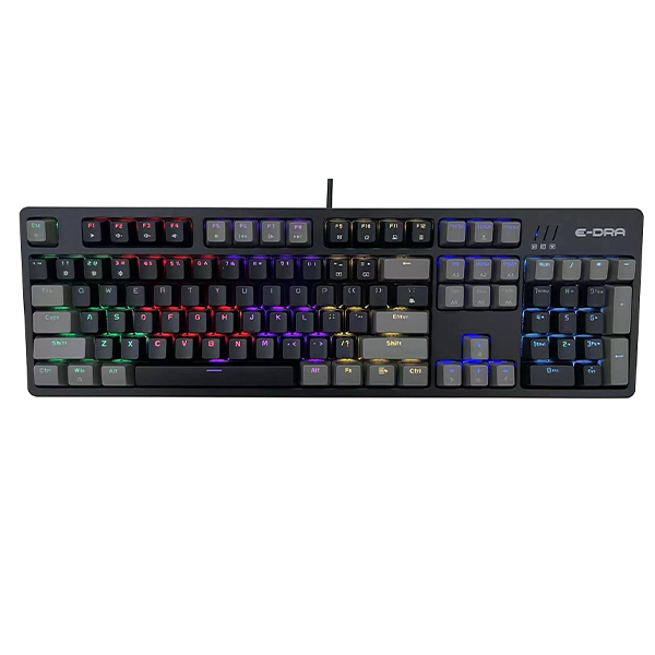 Bàn phím chơi game cơ EDRA EK3104L - Alpha (Dark Gray + Black)
