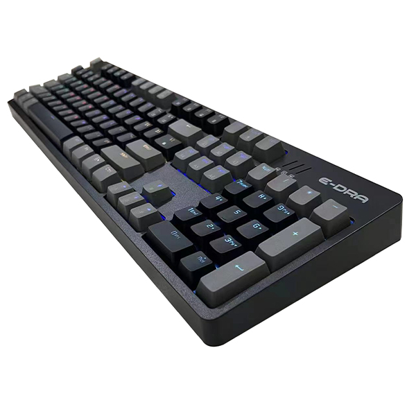 Bàn phím chơi game cơ EDRA EK3104L - Alpha (Dark Gray + Black)