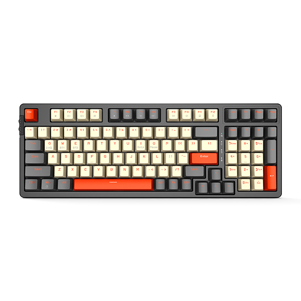 Bàn phím chơi game cơ EDRA EK398L - Alpha (Gray + Off White)