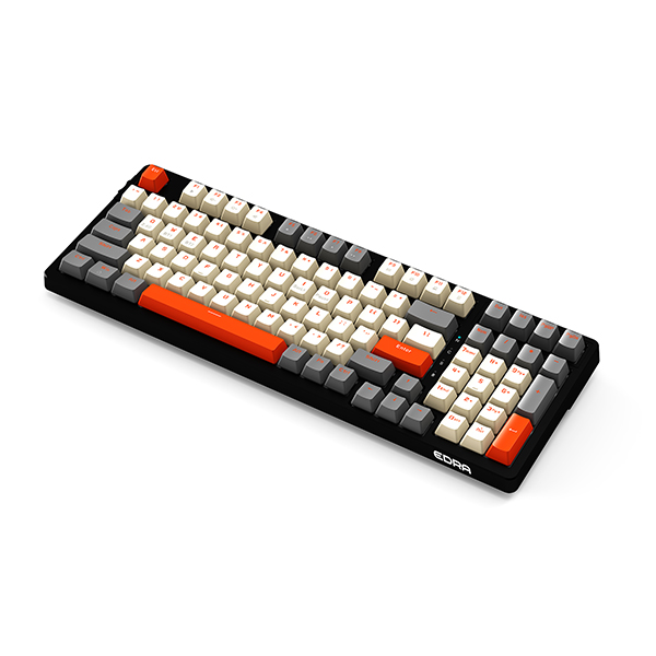 Bàn phím chơi game cơ EDRA EK398L - Alpha (Gray + Off White)