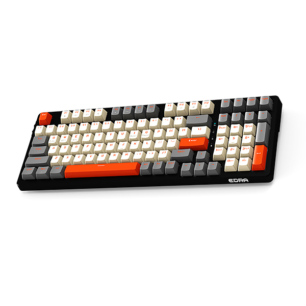 Bàn phím chơi game cơ EDRA EK398L - Alpha (Gray + Off White)