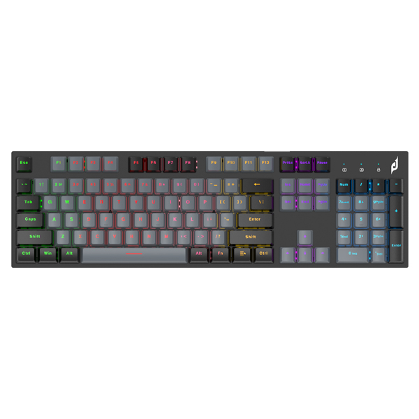 Bàn phím cơ chơi game EDRA EK315X (Black + Gray)