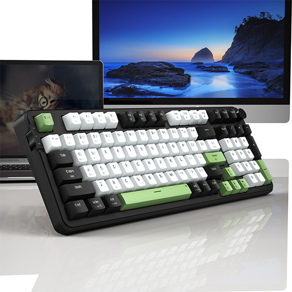 Bàn phím cơ chơi game EDRA EK398W - Black