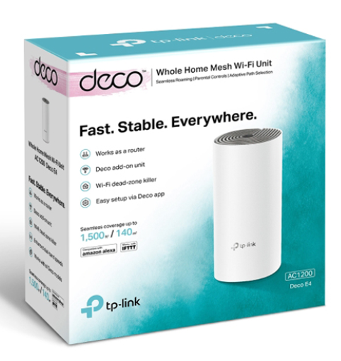 Thiết bị định tuyến, TP-Link, 2.4GHz/5GHz, Deco E4 (1 pack)