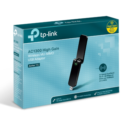Thiết bị thu phát vô tuyến, TP-Link, 2.4GHz/5GHz, Archer T4U