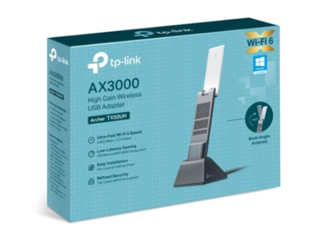 Thiết bị truyền dữ liệu băng rộng hoạt động trong băng tần 2,4 GHz/5 Ghz,hiệu TP-Link, Archer TX50UH