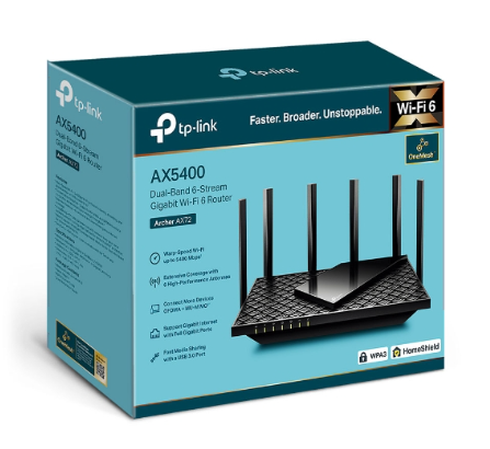 Router Wifi 6 Gigabit TP-Link Archer Ax72 băng tầng kép Ax5400