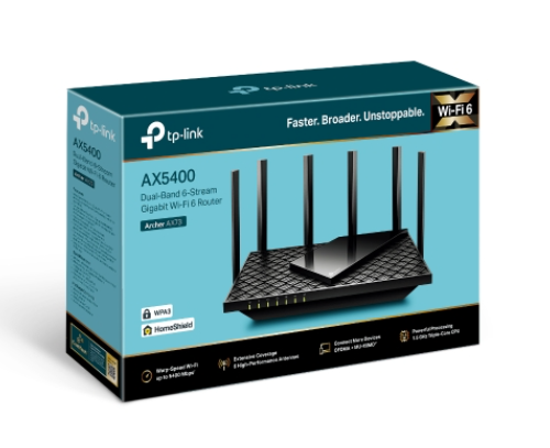 Router Wifi 6 Gigabit TP-Link Archer Ax73 băng tầng kép Ax5400