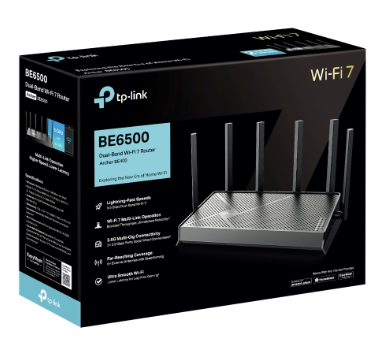 Bộ phát wifi 7 TP-Link Archer BE400 (Chuẩn BE/ 6500Mbps/ 6 Ăng-ten ngoài/ EasyMesh/ Dưới 100 User)