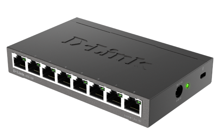 Bộ chuyển mạch D-Link để bàn không quản lý 8 cổng Gigabit DGS-108