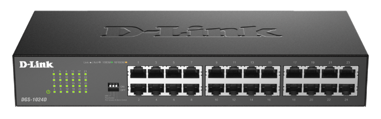 Bộ chuyển mạch D-Link Gigabit không quản lý 24 cổng để bàn DGS-1024D