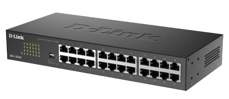Bộ chuyển mạch D-Link Gigabit không quản lý 24 cổng để bàn DGS-1024D
