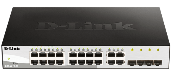 Bộ chuyển mạch D-Link Gigabit thông minh 20 cổng DGS-1210-20