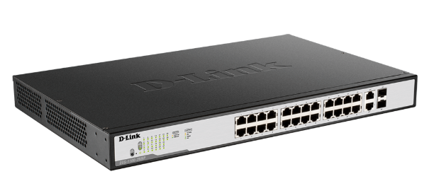 Bộ chuyển mạch thông minh D-Link quản lý PoE Gigabit 26 cổng DGS-1100-26MP