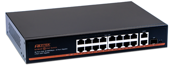 Thiết bị chuyển mạch PoE 16 cổng