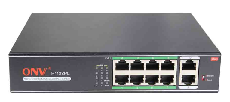 Bộ chuyển mạch cấp nguồn PoE thông minh ONV H1108PLS