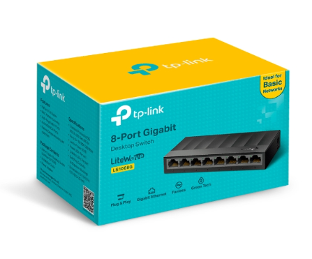 Switch Để Bàn 8 Cổng TP-Link LS1008G Tốc độ 10/100/1000