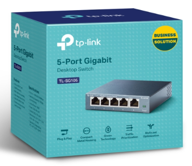 Switch Để Bàn 5 Cổng TP-Link TL-SG105 Tốc độ 10/100/1000