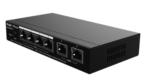 Switch Để Bàn 6 Cổng Gigabit Ruijie Reyee RG-ES206GC-P