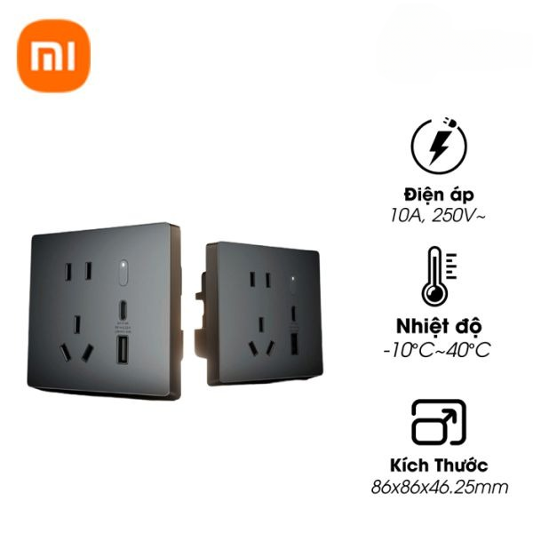 Ổ cắm điện âm tường thông minh Xiaomi Pro XMZNCZ01LM