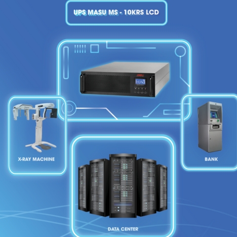 Bộ Lưu Điện Online Rack Masu MS – 10KRS LCD 10KVA/9000W