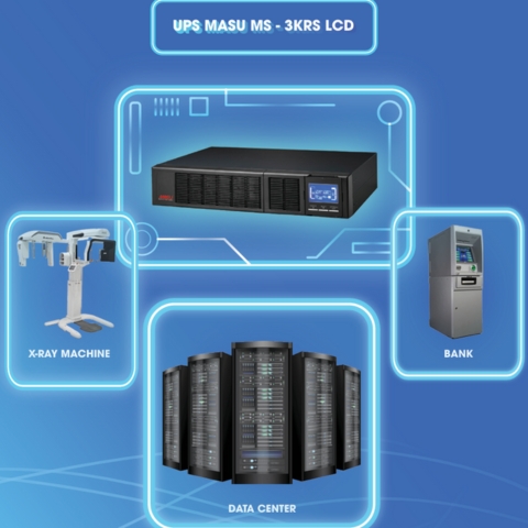 Bộ Lưu Điện Online Rack Masu MS – 3KRS LCD 3000VA/2700W