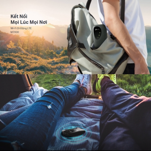 Bộ Phát Wifi Di động 4G LTE TP-Link M7000 150Mbps