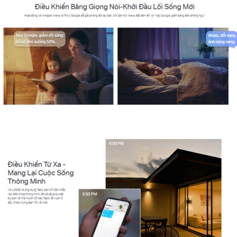 Bóng Đèn Wifi Thông Minh Đa Sắc Tapo L530E