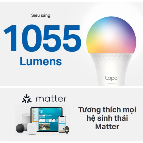 Bóng Đèn Wifi Thông Minh Đa Sắc Tapo L535E