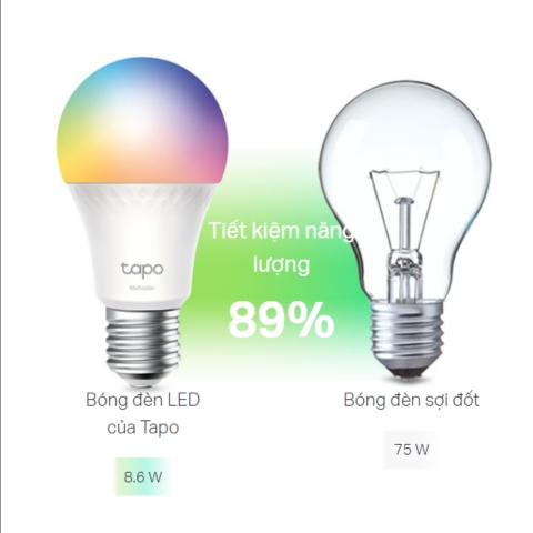 Bóng Đèn Wifi Thông Minh Đa Sắc Tapo L535E