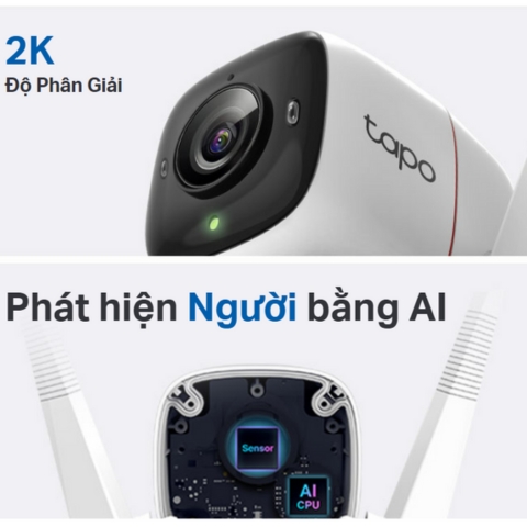 Camera Wifi TP-Link Tapo TC65 2K Ngoài Trời