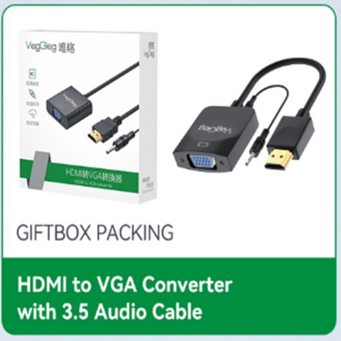 Cáp Chuyển HDMI Ra VGA Có Audio VegGieg V-Z902