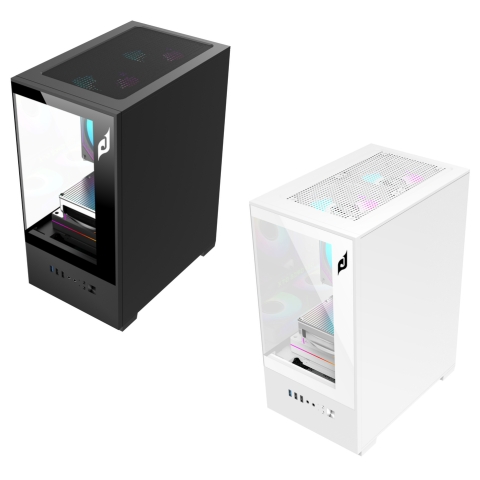 Case Thùng Máy EDRA ECS1303 Đen/Trắng