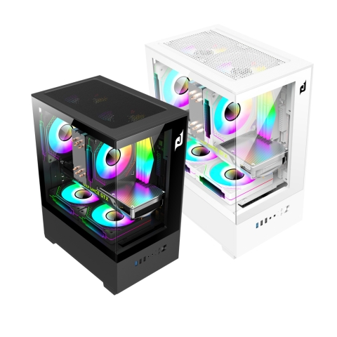 Case Thùng Máy EDRA ECS1303 Đen/Trắng