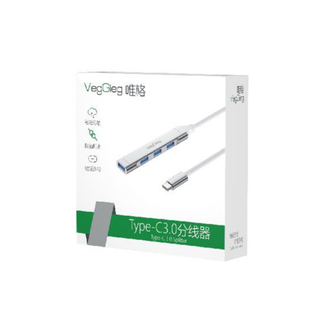 Bộ Chia USB Type C ra 4 cổng USB (1xUSB 3.0 +3xUSB 2.0) VegGieg V-K303