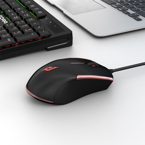 Chuột Không Dây Công Thái Học EDRA EM606 Đen / Trắng / Hồng