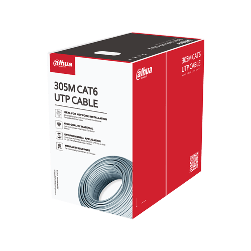 Cáp mạng UTP CAT6 lõi đồng 305m, thời gian sử dụng lên đến 10 năm