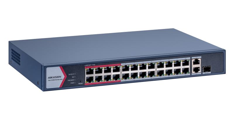 Switch mạng thông minh 24 cổng PoE, DS-3E1326P-EI/M