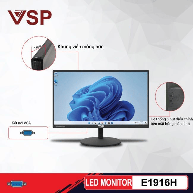Màn hình LCD 19 inch VSP E1916H LED Monitor