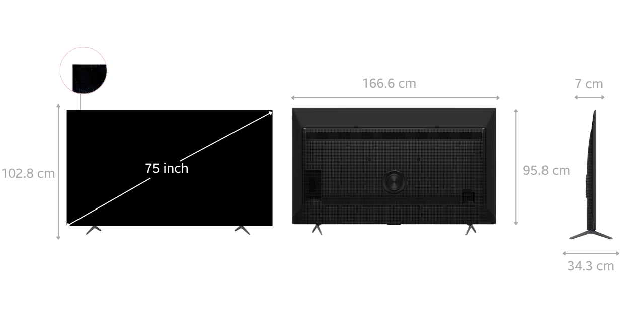 Tivi TCL QD-Mini LED 4K 75 inch 75P8LS 2026