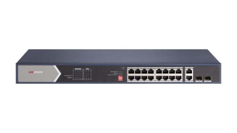 Switch mạng 16 cổng PoE, hỗ trợ HiPOE, DS-3E0520HP-E