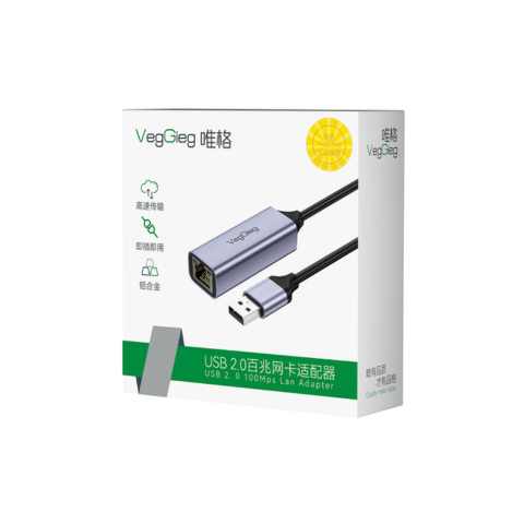 CÁP CHUYỂN USB 2.0 ra LAN V-K307 Veggieg