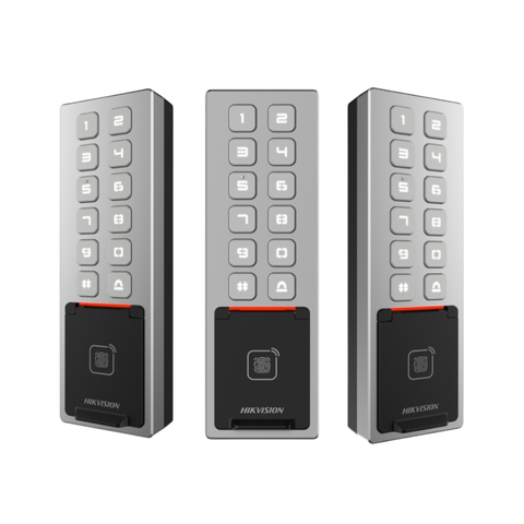 Máy Chấm Công Hikvision DS-K1T805MBFWX Thẻ, Vân Tay, Mã PIN, Bluetooth