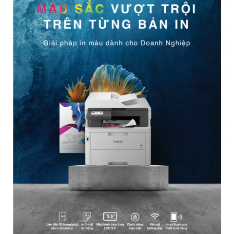 Máy In Laser Màu Brother DCP-L3560CDW Đa Chức Năng Công Nghệ LED