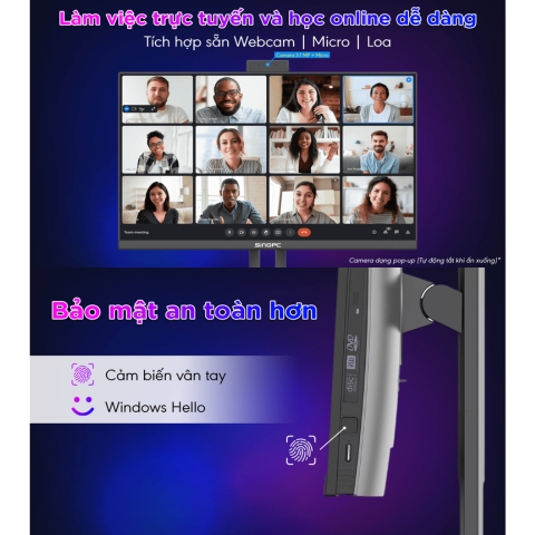 Máy Tính All In One SingPC M24Ei31282-W Core i3-12100