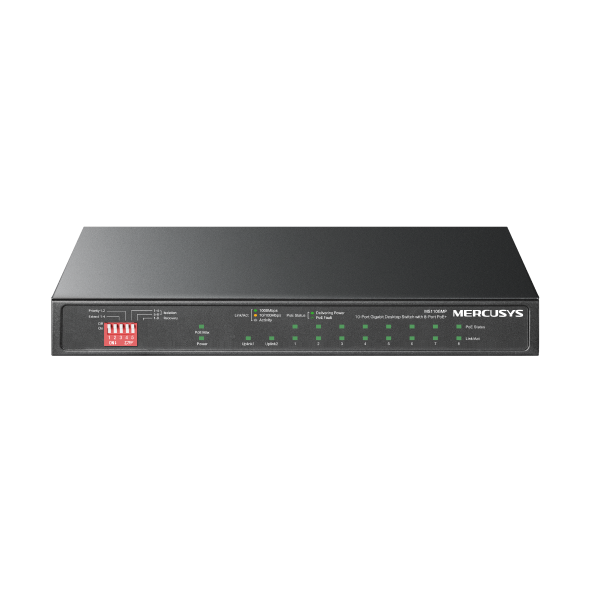 Switch Mercusys MS110GMP | 10 Cổng 10/100/1000 Mbps