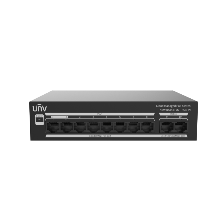 8-Port PoE Switch UNV NSW3000-8T2GT-POE-IN