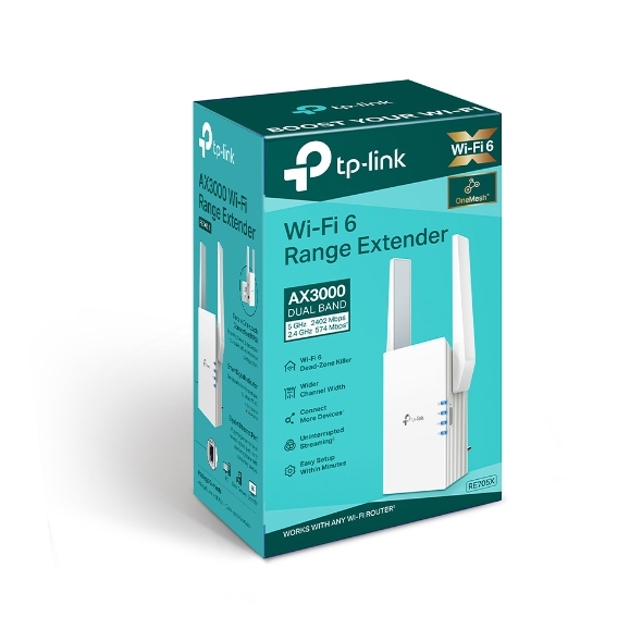 Bộ mở rộng sóng Wifi 6 AX3000 Tp-Link RE705X